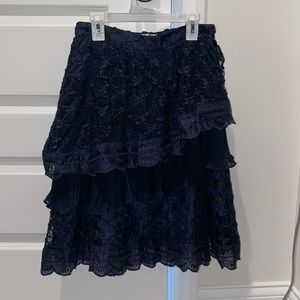 Ruffled tier skirt